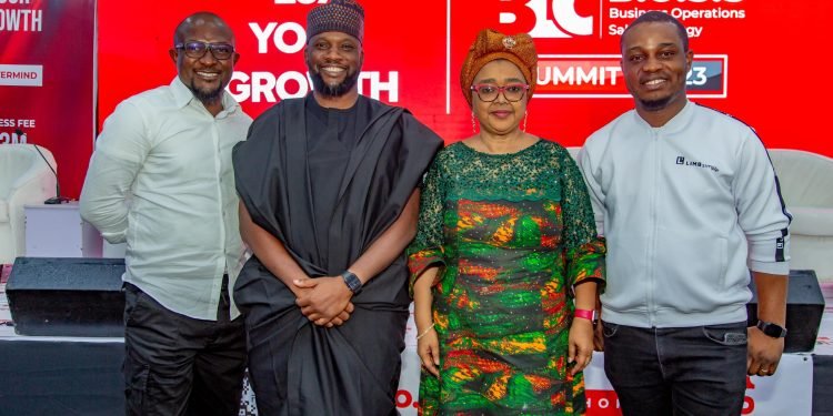 L-R ; Sam Obafemi CEO CERCA AFRICA, Othman Abdulrasheed Convener BOSS SUMMIT, Mrs Angela Ajala CEO LADELA group, Ezekiel Solesi CEO LIMBSimple