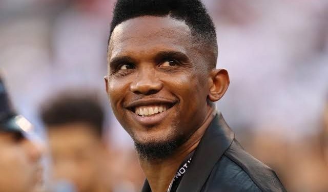AFCON: Eto’o celebrates as Cameroon land Super Eagles