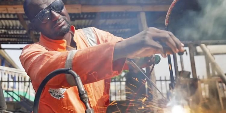 The Nigerian professor who makes more money welding