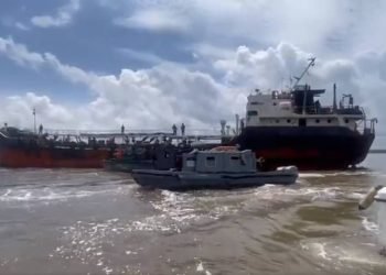 vessel transporting stolen crude