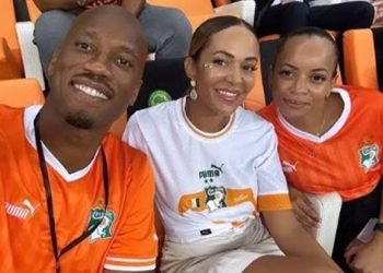 New Didier Drogba’s ‘wife’ stole the show at AFCON final