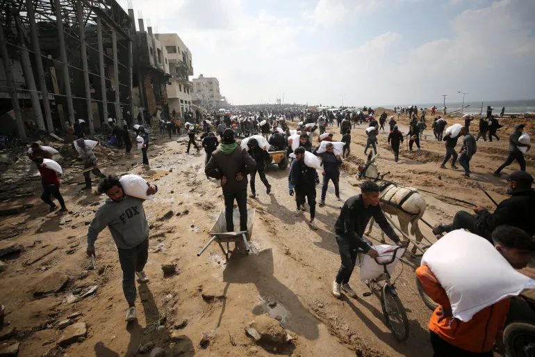 War on Gaza: Israel kills 112 at food collection centre