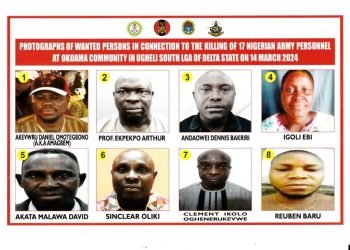 Military declares eight wanted over killing of 17 army personnel in Delta