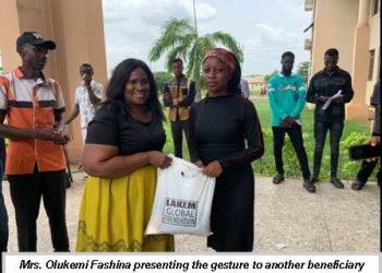 FUNAAB VC Donates Food Items to Indigent Students