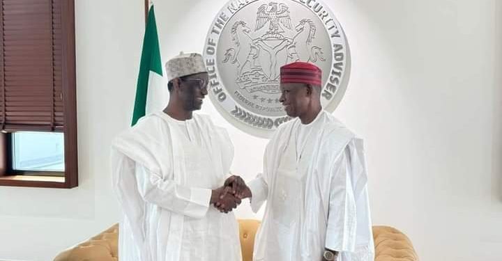 Gov.Yusuf Holds Discussions with NSA Ribadu