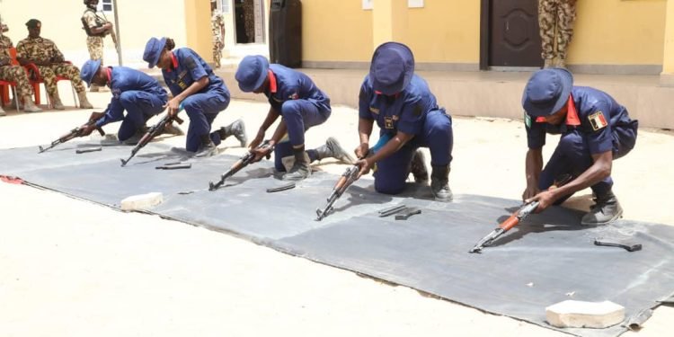 Army trains 157 NSCDC personnel weapon handling