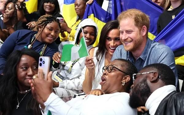 Prince Harry, Meghan Markle arrives in Nigeria