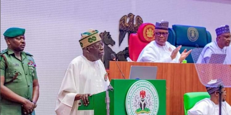 Tinubu makes U-turn, addresses lawmakers for seven minutes “out of respect”