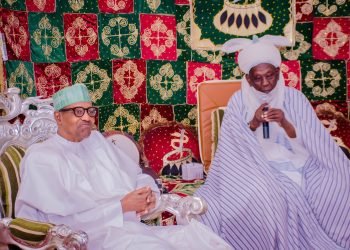 Former President Buhari Pays Sallah Homage to Emir of Daura