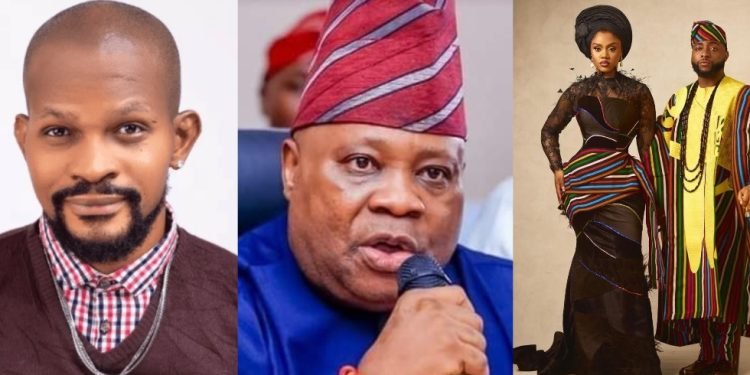 Uche Maduagwu calls out Governor Adeleke for abandoning official duties to attend Davido wedding