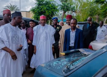 Gov. Yusuf Assesses Damage Magnitude at Judiciary HQts