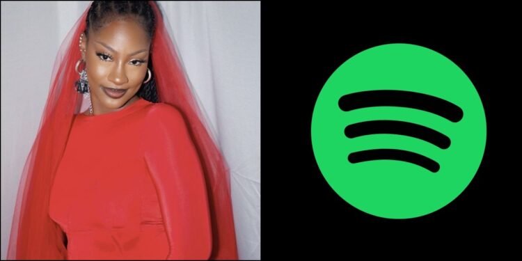 Tems Becomes First African Female Artist to Hit 1 Billion Streams on Spotify
