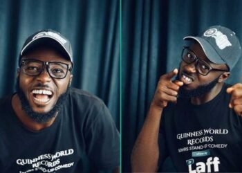 Nigerian Comedian Dr. Laff Hits 15 Hours Of 50-Hour Stand-Up Comedy Marathon (VIDEOS)