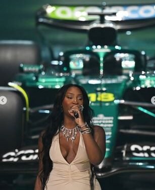 Tems Performs At O2 Arena For Aston Martin’s 2025 F1 Livery Unveiling (VIDEO)