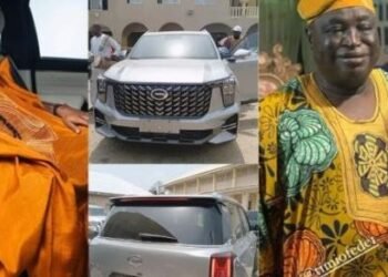 Davido Gifts Timi of Edeland a Luxury SUV for 70th Birthday [PHOTOS]