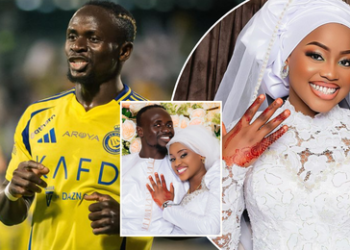 Mane, wife, welcomes first child