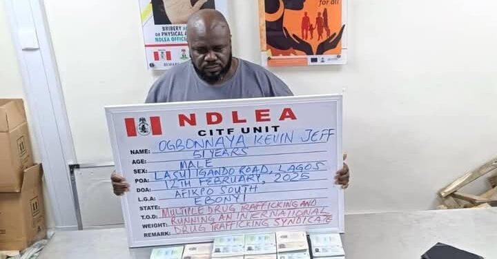 NDLEA arrest wanted drug baron in Lagos after 17 years manhunt, N1.4b worth drugs seized