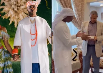 Juma Jux, Priscilla Ojo visit Tanzanian ex-president, invite him to Lagos wedding